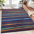 thumbnail image 1 of HOMERRY Area Rug 5' x 7' Modern Abstract Area Rug for Living Room Washable Soft Indoor Floor Carpet, Navy Multi, 1 of 7