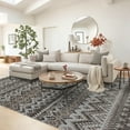 thumbnail image 1 of HOMERRY Area Rug 5' x 7' Rugs for Living Room Modern Washable Indoor Boho Print Carpet, Brown, 1 of 6
