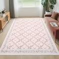 thumbnail image 1 of HOMERRY Area Rug 5' x 7' Rugs for Living Room Modern Washable Indoor Floral Print Carpet, Pink, 1 of 5