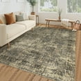 thumbnail image 1 of HOMERRY Area Rug 5' x 7' Rugs for Living Room Modern Washable Indoor Floral Print Carpet, Taupe/Green, 1 of 7