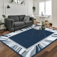 thumbnail image 1 of HOMERRY Area Rug 8' x 10' Modern Bordered Area Rug for Living Room Washable Soft Indoor Floor Carpet, Blue, 1 of 7