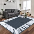 thumbnail image 1 of HOMERRY Area Rug 8' x 10' Modern Bordered Area Rug for Living Room Washable Soft Indoor Floor Carpet, Grey, 1 of 7