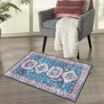 thumbnail image 1 of HOMERRY Area Rug Washable Rug 2' x 3' Small Entryway Rug Bohemian Medallion Area Rugs Non Slip for Bedroom Living Room Laundry, Teal, 1 of 6