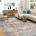 thumbnail image 1 of HOMERRY 8' x 10' Area Rug for Living Room Floral Geometric Washable Bedroom Non-Slip Carpet for Home Decor, Red/Orange, 1 of 7