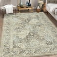 thumbnail image 1 of HOMERRY Area Rugs 8' x 10' Area Rug for Living Room Floral Geometric Washable Bedroom Non-Slip Carpet for Home Decor, Taupe, 1 of 6
