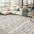 thumbnail image 1 of HOMERRY Area Rugs 8' x 10' Area Rug for Living Room Modern Geometric Washable Bedroom Non-Slip Carpet for Home Decor, Brown, 1 of 6