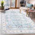 thumbnail image 1 of HOMERRY Area Rugs 8' x 10' Area Rug for Living Room Vintage Distressed Floral Washable Bedroom Non-Slip Carpet for Home Decor, Lighy Blue, 1 of 6