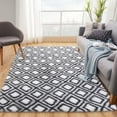 thumbnail image 1 of HOMERRY Area Rugs 8' x 10' Modern Fluffy Rug Plush Rug Ultra-Soft High Pile Non Slip Rugs for Living Room, White/Gray, 1 of 6