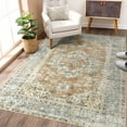thumbnail image 1 of HOMERRY Boho Area Rug 5' x 7' Rug for Living Room Oriental Area Rug for Bedroom Indoor Carpet, Yellow, 1 of 7