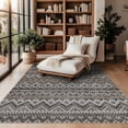 thumbnail image 1 of HOMERRY Boho Print Non Slip Area Rug 10' x 13' for Living Room Washable Indoor Carpet, Brown, 1 of 6