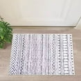 thumbnail image 1 of HOMERRY Farmhouse Throw Area Rug Boho Machine Washable Carpet for Entryway Farmhouse Moroccan Low Pile Rug Mat for Hallway Laundry Home Office, 2'x3', Light Gray, 1 of 6