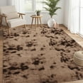 thumbnail image 1 of HOMERRY Fluffy 5' x 8' Brown Area Rugs Soft and Thick Faux Indoor Shag Rug Home Decor Tie-dyed Carpets, 1 of 7
