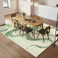 thumbnail image 1 of HOMERRY Foldable Area Rug 5' x 7' Washable Indoor Abstract Geometric Rug for Living Room, Green, 1 of 6