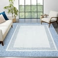 thumbnail image 1 of HOMERRY Geometric Border Non Slip Area Rug 8' x 10' for Living Room Washable Indoor Carpet, Light Blue, 1 of 7