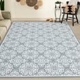 thumbnail image 1 of HOMERRY Indoor Washable 5' x 7' Area Rug Floral Rug for Living Room Non-Slip Floor Carpet for Bedroom, Pink, 1 of 6