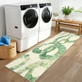 thumbnail image 1 of HOMERRY Kitchen Runner Rug 2' x 6' Washable Abstract Geometric Hallway Runner Carpet, Green, 1 of 6