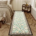 thumbnail image 1 of HOMERRY Leaf Print Runner 2' x 6' for Hallway Modern Washable Throw Rugs for Kitchen Indoor Carpet, Beige, 1 of 5