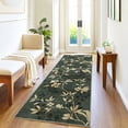 thumbnail image 1 of HOMERRY Leaf Print Runner 2' x 6' for Hallway Modern Washable Throw Rugs for Kitchen Indoor Carpet, Green, 1 of 5