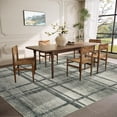 thumbnail image 1 of HOMERRY Plaid Print Non Slip Area Rug 9' x 12' for Living Room Washable Indoor Carpet, Green, 1 of 5
