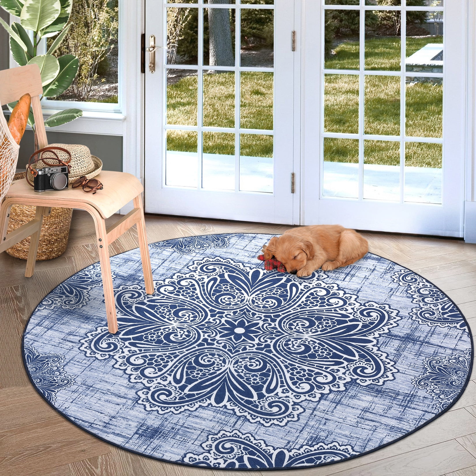 HOMERRY-Round-Rug-4-Diameter-