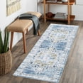 thumbnail image 1 of HOMERRY Runner Rug 2' x 10' Machine Washable Rug for Hallway Entryway Blue Persian Distressed Area Rugs Indoor Floor Cover Carpet Rug Soft Velvet Mat Foldable Accent Rug, 1 of 6