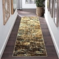 thumbnail image 1 of HOMERRY Runner Rug 2' x 6' Abstract Area Rug for Living Room Low Pile Carpet, Brown/Multi, 1 of 5
