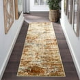 thumbnail image 1 of HOMERRY Runner Rug 2' x 6' Abstract Area Rug for Living Room Low Pile Carpet, Orange, 1 of 5
