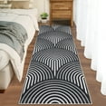 thumbnail image 1 of HOMERRY Runner Rug 2' x 6' Washable Mat Indoor Soft Entryway Runners Contemporary Non-Slip Rug for Living Room Bedroom Accent Rug Black, 1 of 7