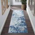 thumbnail image 1 of HOMERRY Runner Rug 2' x 6' Washable Modern Abstract Gradient Hallway Runner Carpet for Doorway Bedside, Blue, 1 of 6