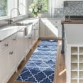thumbnail image 1 of HOMERRY Runner Rug 2' x 6' Washable Modern Moroccan Geometric Hallway Runner Carpet for Doorway Bedside, Navy, 1 of 6