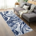 thumbnail image 1 of HOMERRY Runner Rug 2' x 6' Washable Modern Vintage Abstract Hallway Runner Carpet for Doorway Bedside, Blue, 1 of 6