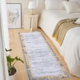 thumbnail image 1 of HOMERRY Runner Rug 2'x 8' Rug for Living Room Bedroom Rug Non Slip Bathroom Rugs Modern Bordered Yellow Thin Indoor Carpet, 1 of 6