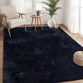 thumbnail image 1 of HOMERRY Shag Area Rug 4' x 6' Indoor Plush Fluffy Rugs Shaggy Carpet Rugs for Bedroom Living Room, Dark Navy Blue, 1 of 7