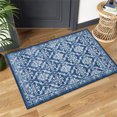 thumbnail image 1 of HOMERRY Vintage Washable Rugs 2' x 3' Area Rugs for Living Room Moroccan Floral Print Rug Indoor Non-Slip Floor Cover, Blue, 1 of 5