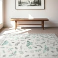thumbnail image 1 of HOMERRY Washable 5' x 7' Area Rug for Living Room Farmhouse Modern Butterfly Pattern Beige Rug Non Shedding Indoor Carpet, 1 of 6