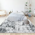 thumbnail image 1 of HOMERRY Washable Area Rug 6x9 Rug for Living Room Modern Abstract Rug Distressed Floor Carpet, Gray, 1 of 6