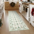 thumbnail image 1 of HOMERRY Xmas Rug Christmas Home Decor Tree Border Area Rug Washable Non-slip 2' x 6' Modern Rug for Kitchen Enterway Indoor Beige Carpet, 1 of 5