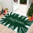 thumbnail image 1 of HOMERRY Xmas Rug Christmas Home Decor Tree Border Throw Rug Washable Non-slip 2' x 3' Modern Indoor Floor Mat for Doormat Indoor Green Carpet, 1 of 5