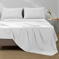 thumbnail image 1 of HOMES PERCEPTION 100% Cotton Jersey Sheets Queen, 4pcs Jersey Knit Sheets, 16” Deep Pocket Queen Sheets, Jersey Pillowcase & Flat Sheet Queen, White, 1 of 7
