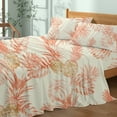 thumbnail image 1 of HOMES PERCEPTION 3 Pcs Twin XL Microfiber Sheet Sets – 16” Extra Deep Pocket Wrinkle Free Breathable Microfiber Twin XL Bed Sheets (Peachy Floral), 1 of 8