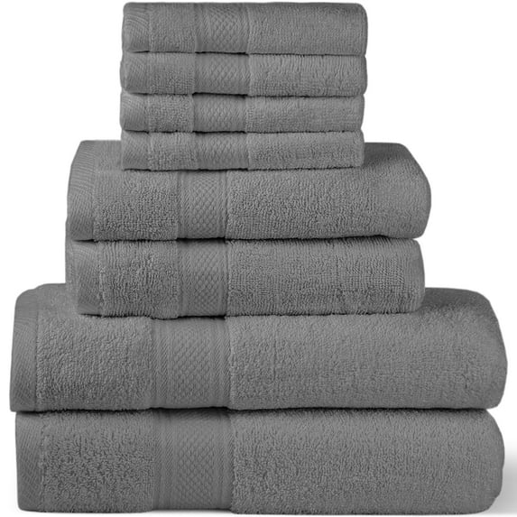 HOMES PERCEPTION Premium 8 Count Bath Towel Set