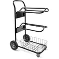 thumbnail image 1 of HOMESTEAD 3-Tier Saddle Rack Cart, Rolling Horse Saddle Stand with Storage Basket, 1 of 9