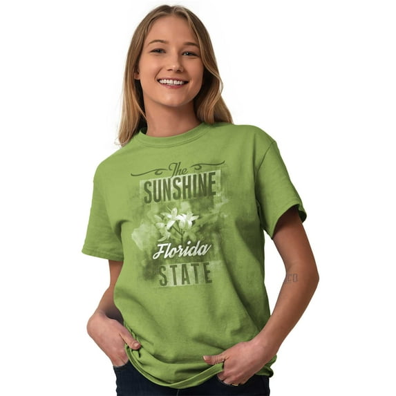 HOMETOWN & TOURIST Ladies TShirts Tees T For Women Florida Sunshine State Souvenir Gardener Mothers Day Gift