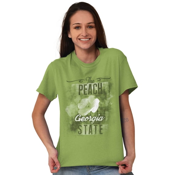 HOMETOWN & TOURIST Ladies TShirts Tees T For Women Georgia Peach State GA Souvenir Mothers Day Grandma Gift