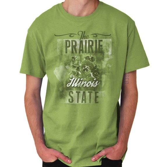 HOMETOWN & TOURIST Ladies TShirts Tees T For Women Illinois Prairie State Violet IL Garden Mom Grandma Gift