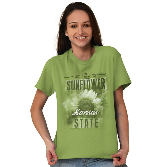 HOMETOWN & TOURIST Ladies TShirts Tees T For Women Kansas Sunflower State Souvenir KS Mothers Day Garden Gift