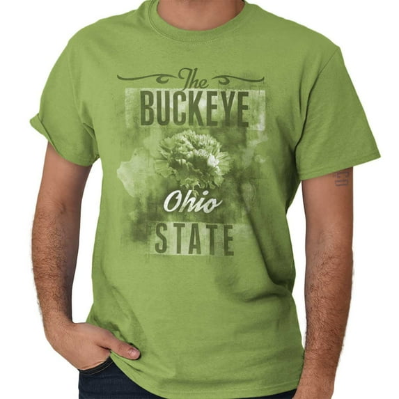 HOMETOWN & TOURIST Ladies TShirts Tees T For Women Ohio Buckeye State Flower Souvenir OH Mother Garden Gift