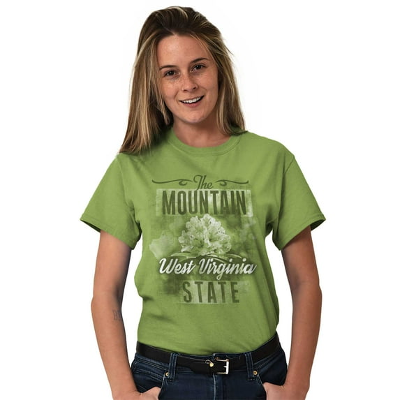 West Virginia State Flower Souvenir Women Plus Size Graphic Tee Tees Brisco Brands 5X
