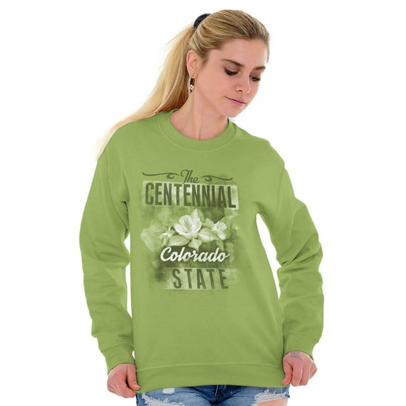 Colorado Cute State Flower Souvenir Women Crewneck Sweatshirt Brisco Brands 5X