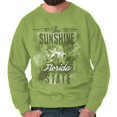 thumbnail image 1 of Florida FL Cute State Flower Souvenir Women Crewneck Sweatshirt Brisco Brands 4X, 1 of 6